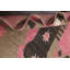 Tapis rose en laine noué à la main de conception unique 8 pi 0 po x 10 pi 7 po