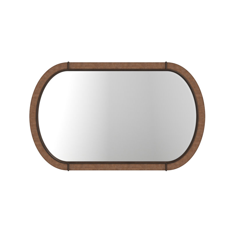 Verge Oval Mirror Woven