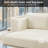 Loveseat Compression Sofa Bed Boneless Couch, Convertible 2-in-1 Design, Corduroy Fabric - Compact Memory Foam Couch For Small Spaces, Apartments, Home Office & Bedroom (beige)-924947496-938331438