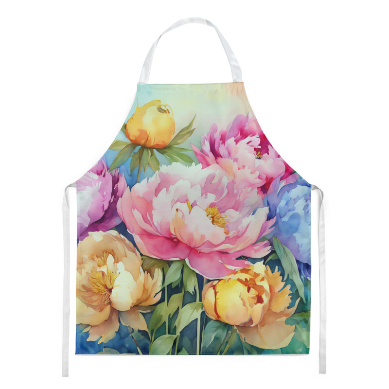 Pivoines en tablier aquarelle