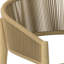 Chaise de patio en acacia avec coussin