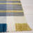Anjail Flat Weave Wool/Cotton Plaid Rug in Teal/Beige-702564413