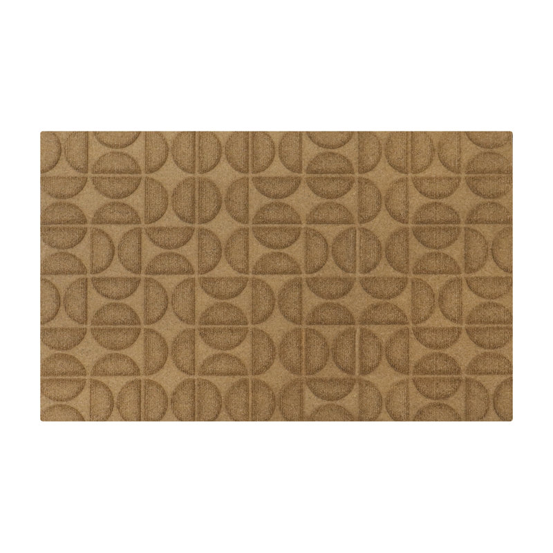 WaterHog® Luxe Hourglass Indoor Outdoor Doormat, Wheat