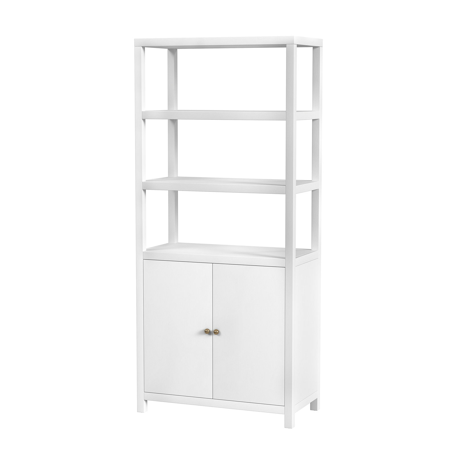 Celine 32" Acacia Bookcase, Textured White