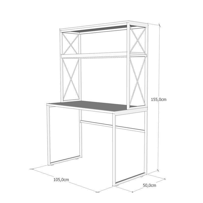 Guildford Metal Base Writing Desk