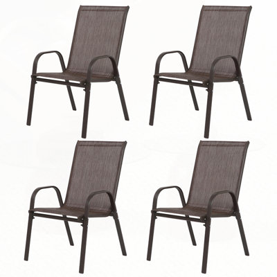 Chaises de camping d'extérieur en tissu respirant Textilene