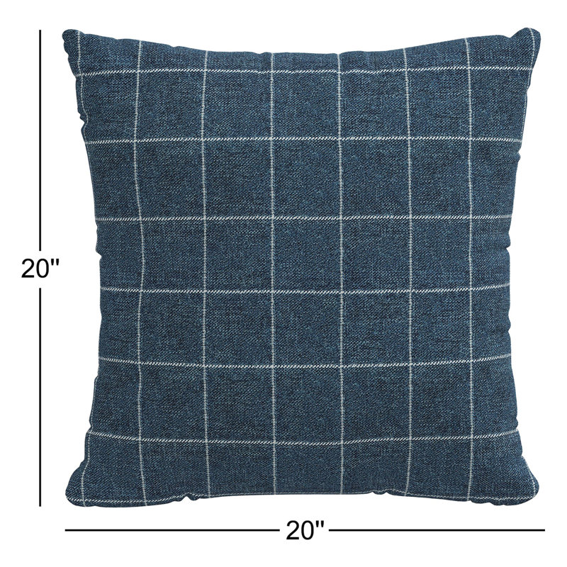 Housse de coussin carré en coton Iver, Polyester, 20 po x 20 po