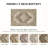 Elaine Machine Washable Oriental Area Rug With Non-Slip Backing-583215195