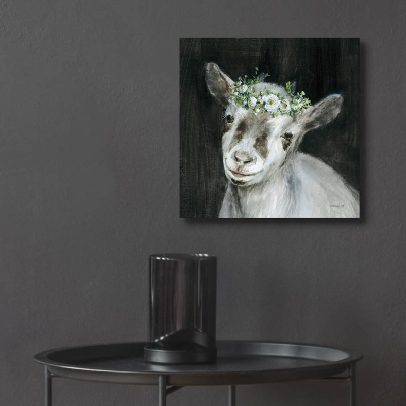 «Barnyard Whimsy 4» par Danhui Nai, art mural en verre acrylique, H 12 po x l 12 po x P 0,13 po