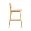 Tabouret de bar d'intérieur en bois Bari, naturel, ensemble de 2-1488867381