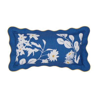 Dawn Chorus Birds Cushion Blue