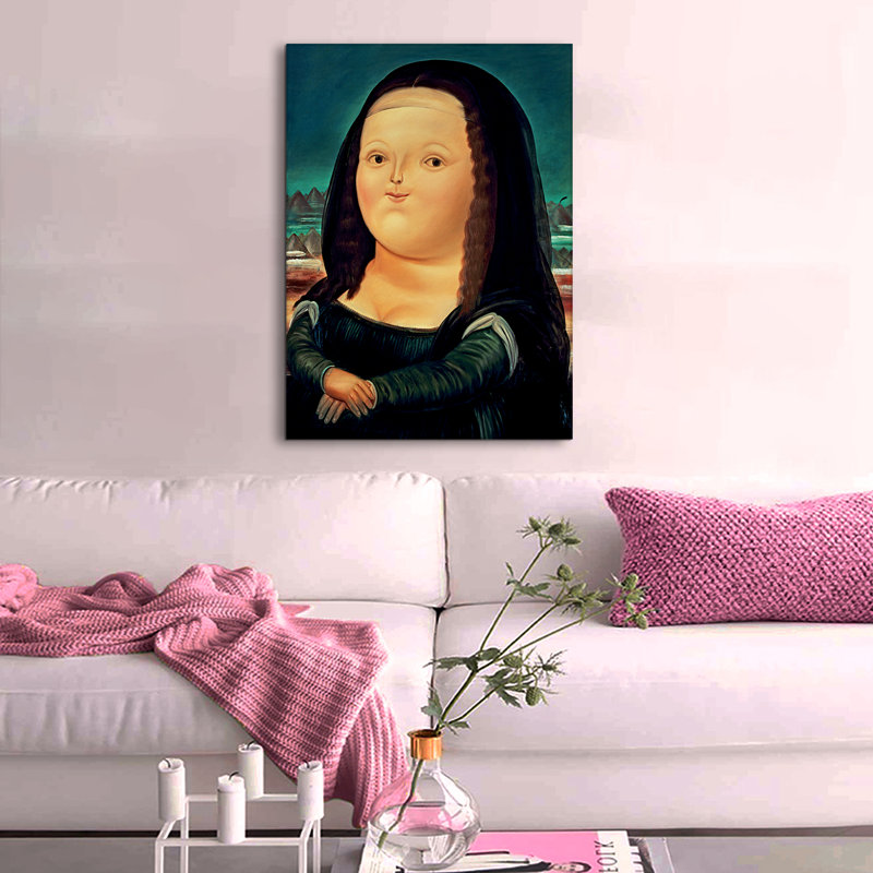 Mona Lisa - peinture sur toile tendue