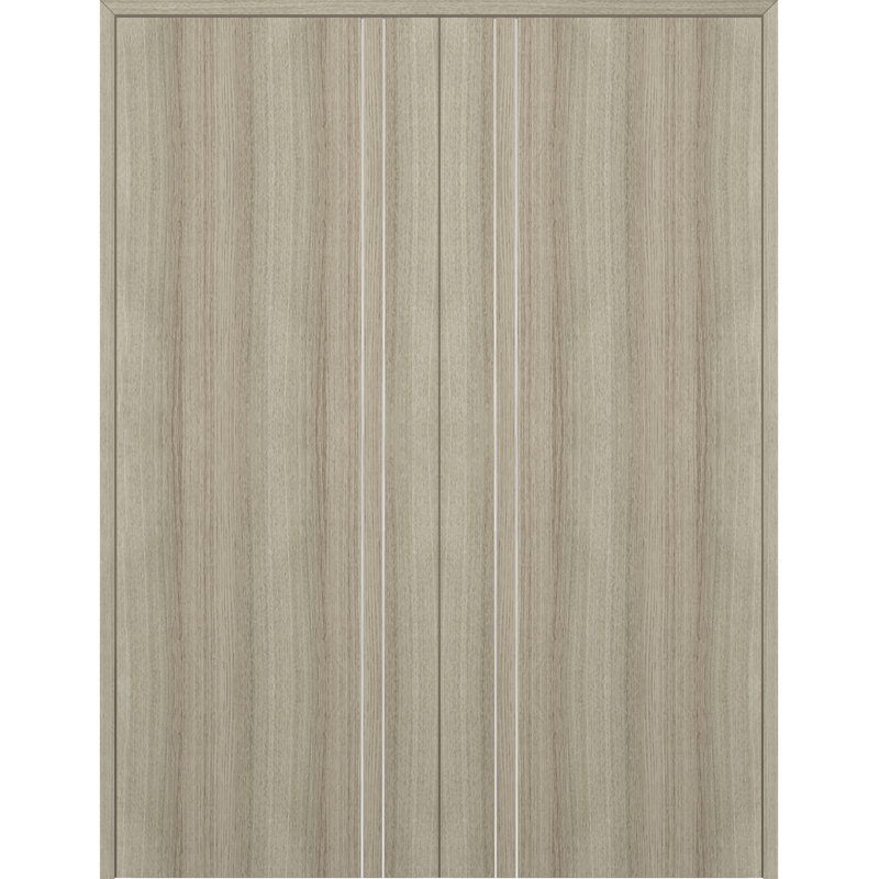 Porte double à panneaux Optima 2V, 59,5 po x 79,37 po, Shambor, Réversible