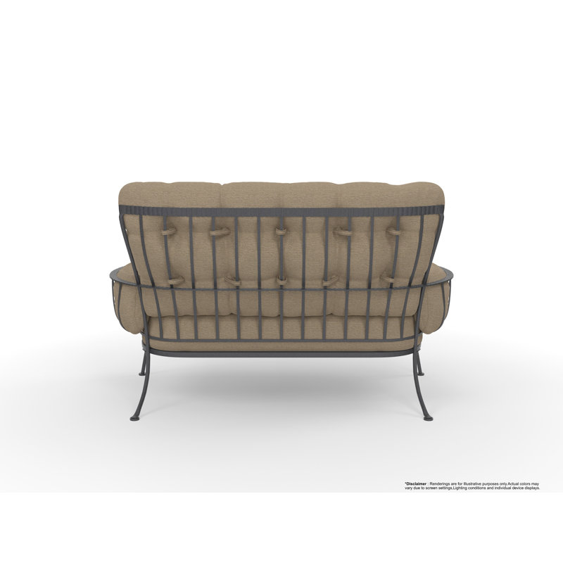 Monterra Outdoor 2 - Seat Loveseat, Mainstreet Latte, Graphite
