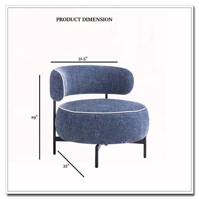 Pieds de chaise pivotante en métal, Bleu très foncé