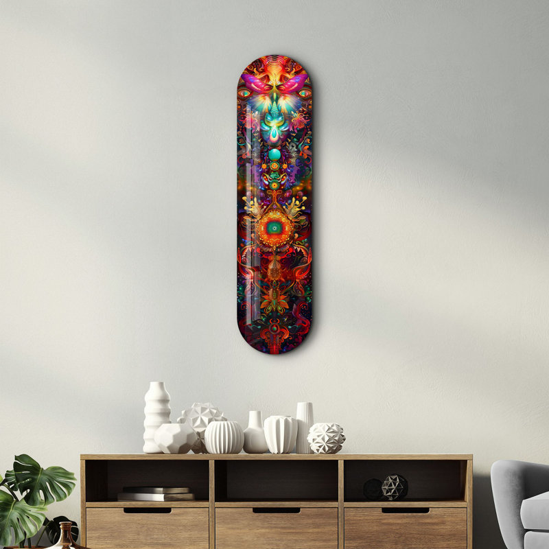 Peinture décorative en verre trempé