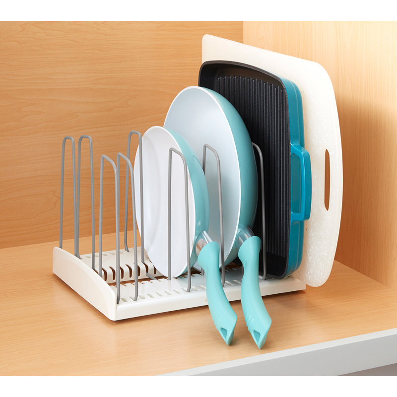 YouCopia® StoreMore® Adjustable Cookware Rack, Pan and Lid Organizer for Kitchen Cabinet