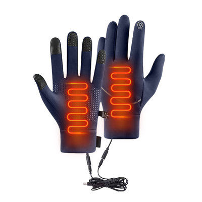 Gants de baseball gants chauffants pour hommes, femmes, mitaines, écran tactile, gants USB imperméables, gants de chauffage pour la conduite, le cyclisme, la chasse et la randonnée