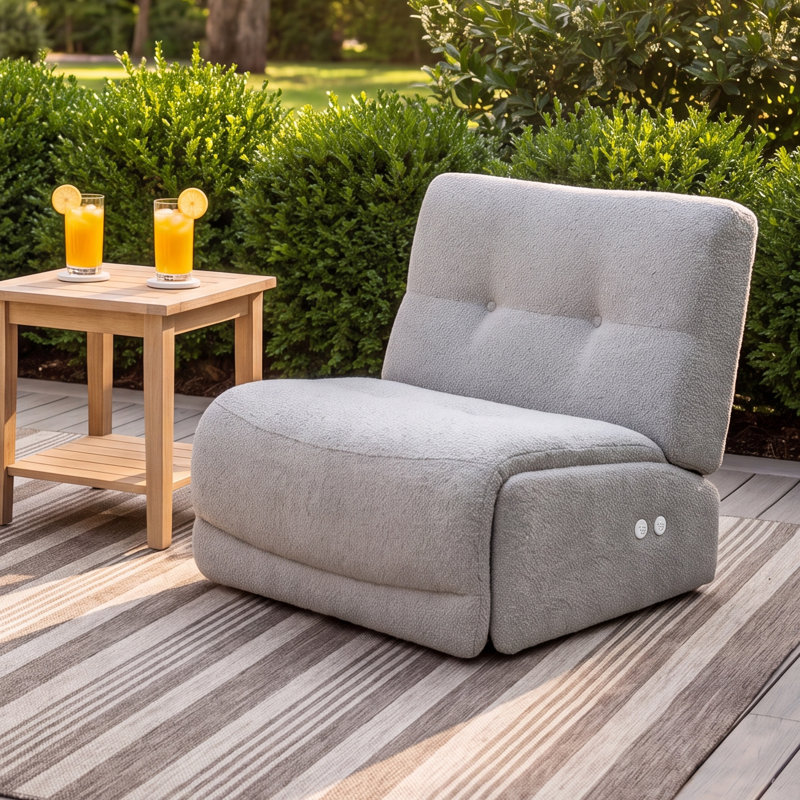 Junita Upholstered Power Reclining Home Theater Seating