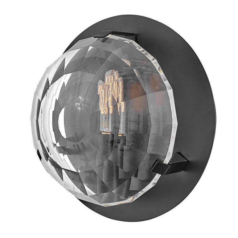 Fredrick Ramond Nala Small Single Light Wall Sconce, Black