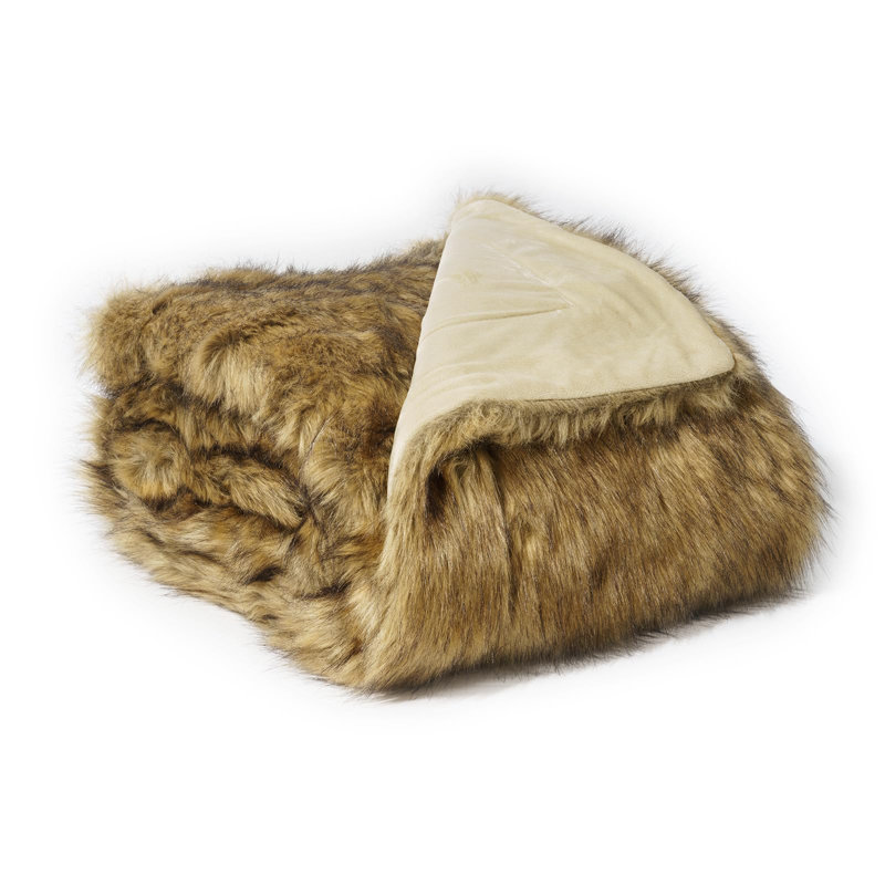 Asriel Throw Blanket, W130 x L150cm, Light Brown