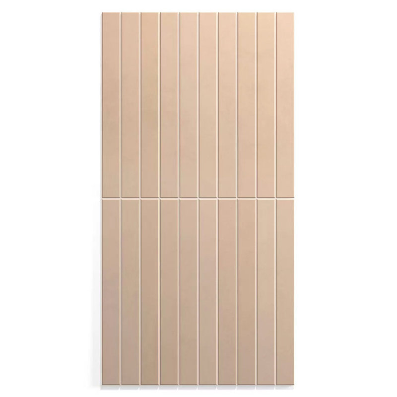 Carreau de porcelaine Twiggy Nudo mat 1 1 / 2x15, Green