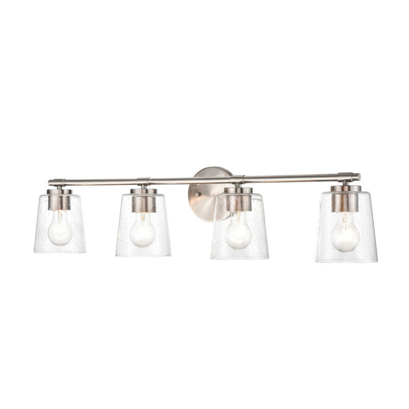 Parada 4-Light Dimmable Bathroom Vanity Light, Brushed Nickel