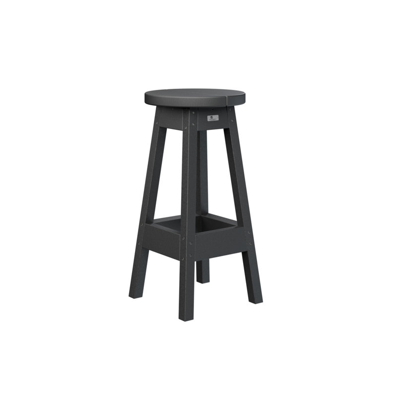 Berlin Gardens Outdoor Bar Stool, Black