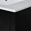 30'' Ceramic Sink Bathroom Vanity - Solid Wood & Material 3 Drawers Classy Storage Solution Black Furniture Cabinet With Basin Frame Organization-370976861-370976858