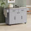 Îlot de cuisine avec armoire de rangement pour poubelle-831787791