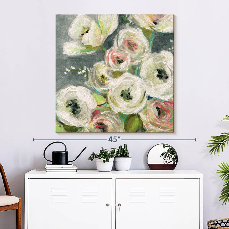 Summer Ranunculus, 33" H x 33" W