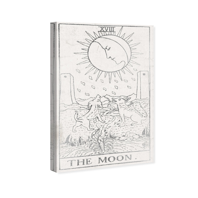 «Moon Tarot Silver», impression sur toile tendue, H 45 po x l 30 po