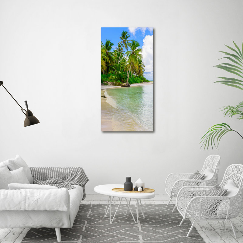 Tropical Beach - Wrapped Canvas Art Print