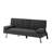 Ebern Designs 65.3” Futon Sleeper Sofa Bed,Removable Arm Pad-146043361