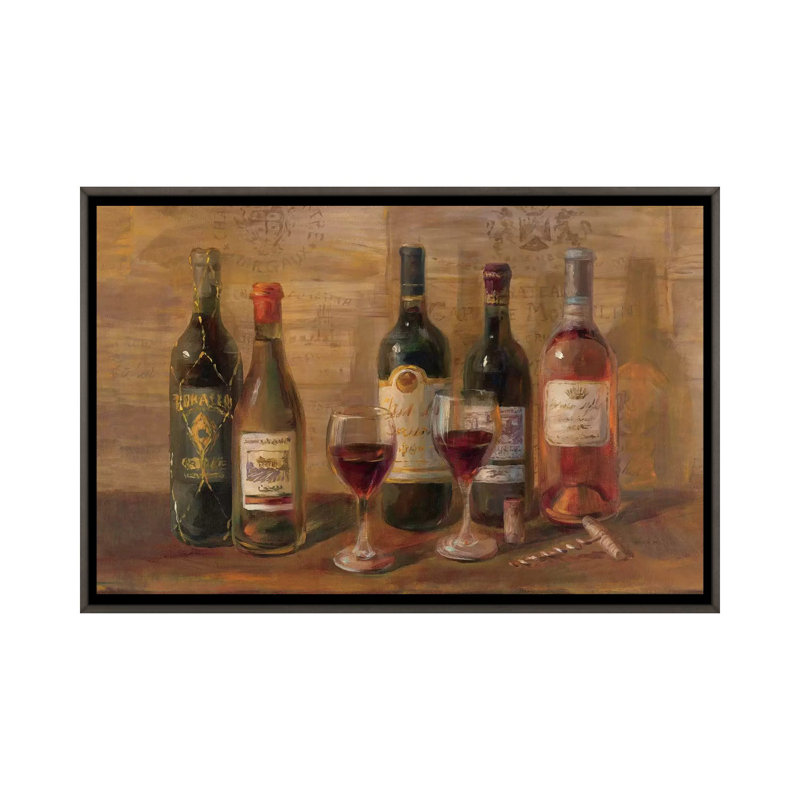 Dégustation de vin par Danhui Nai - reproduction d'art, Aucun mat, H 26 po x l 40 po x P 1,5 po