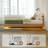 Queen Floating Bed With Led Lights, Fluted Bed Floating-432248484
