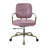 Siecross Pink Top Grain Leather Office Chair-2017363230