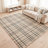 Nell Jute Checkered Rug / A Black & Brown Farmhouse Rug for Living Room with Cotton Backing-100315900-98806684