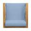 Fauteuil club de style Mid-Century, composition en bois, tissu de housse de coussin imperméable moderne fabriqué en bois, rembourrage de siège à eau-117803356-117803360