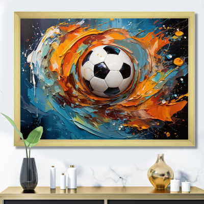 Soccer Ball Kaleidoscope I - Sports Canvas Art Print