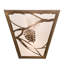 2 - Light Flush Mounted Sconce