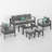 Brandtley 7 - Person Patio Conversation Set with Cushions-88854418