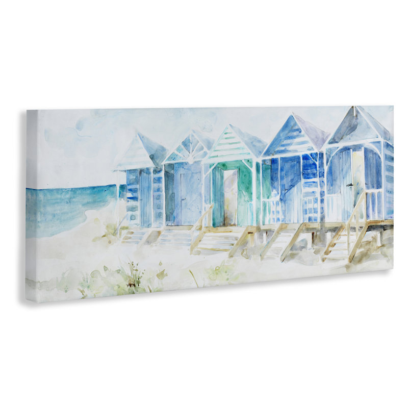 Beach Cabins in a Row, conception de Lorenzo Collective, H 17 po x l 40 po