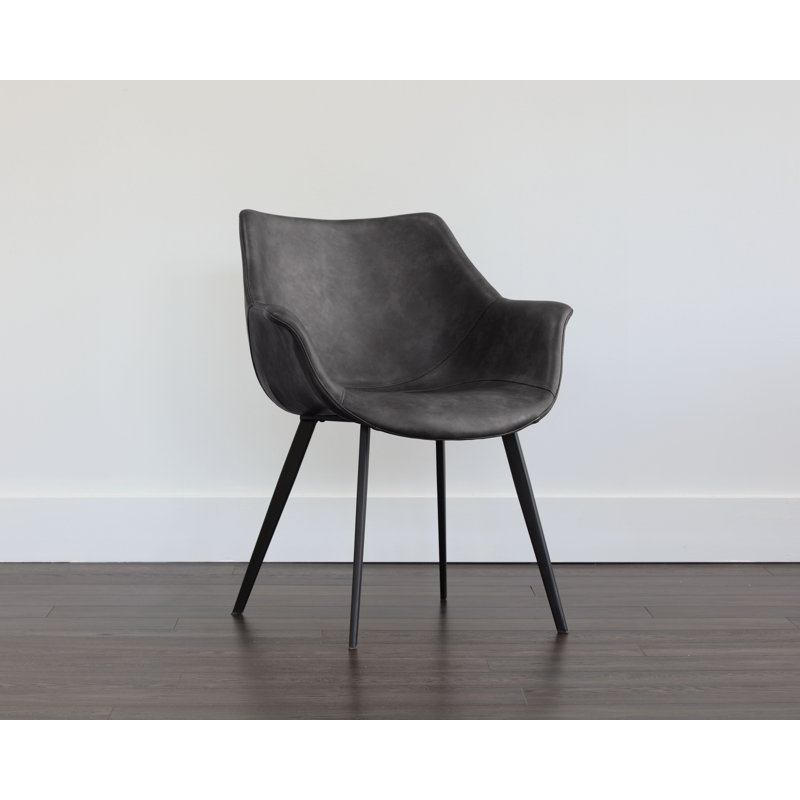 Mason Lounge Chair, Town Gray Faux Leather