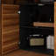Bureau d'ordinateur en forme de L 54,3 "avec petite bibliothèque l 40"-343185566