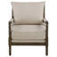 Fauteuil d'appoint rembourré beige et naturel Herndon-118316434