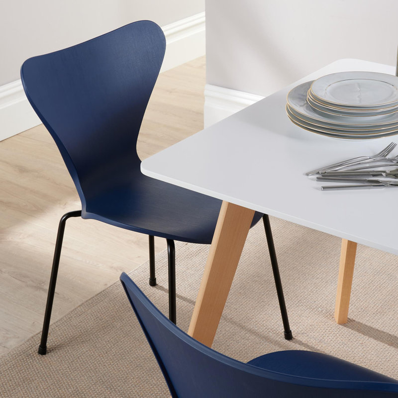 Valda 4 - Person Dining Set, Blue