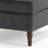 Upholstered Gray Square Tufted Corduroy Flip-Tray Top Storage Ottoman, Single Ottoman Modular Part For Sectional Sofa-1061832497