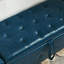 Banc avec repose-pieds 48 po avec rangement, banc pour chambre à coucher, salon, couloir, repose-pieds capitonné en similicuir capitonné-1570374317
