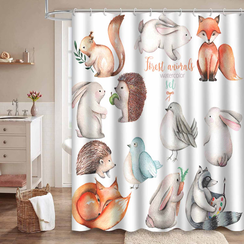 Rideau de douche vert imperméable, rideaux de douche pour la salle de bain avec 12 crochets, 72" L x 78" W